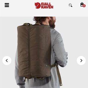 Fjall Raven Splitpack Dark Olive - duffel backpack 35 L
